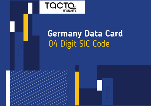 Germany 04 Digit SIC Code Data Card