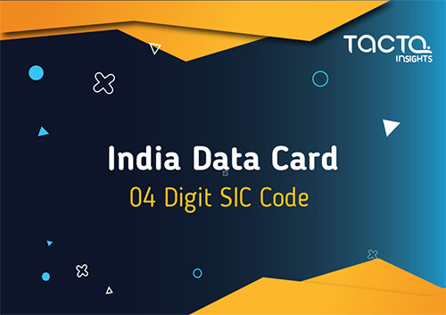 India 04 Digit SIC Code Data Card