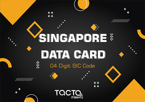 Singapore 04 Digit SIC Code Data Card