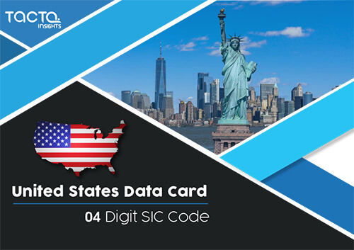 The U.S 04 Digit SIC Code Data Card